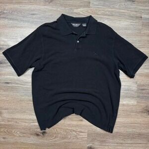 black eddie bauer classic polo shirt
